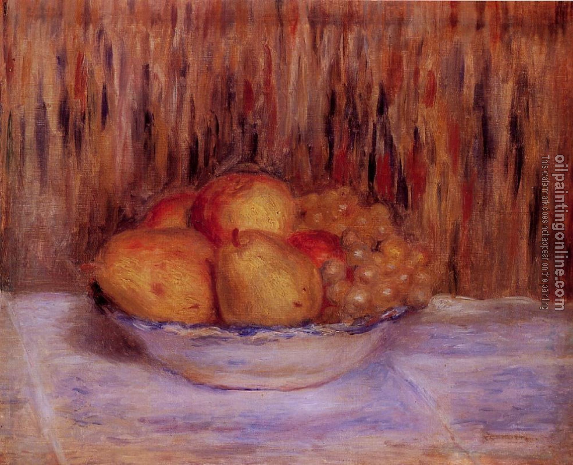 Renoir, Pierre Auguste - Still Life with Pears and Grapes